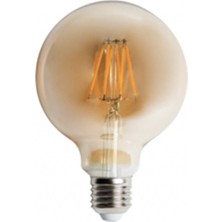 Cata 5 Adet Ct 4286 Cata 6W G95 Glop Rustik LED 2700K Amber E27 Duy