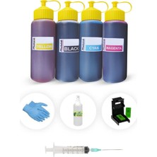 Star Film Hp Deskjet 1000CXI 4 Renk 500ML  Photoink Plus Siyah ve Renkli Kartuş Dolum Seti