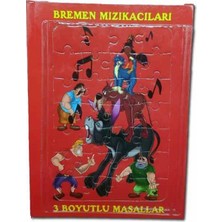 Arda Çocuk - Bremen Mızıkacıları - Puzzle Kapak  3 Boyutlu Masallar