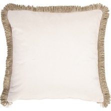 Lux Vie Kadife Püskül Dekoratif Kırlent