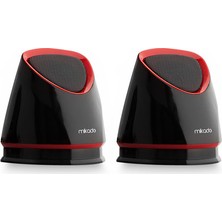 Mikado Md-158 2.0 Siyah/Kırmızı Usb Speaker