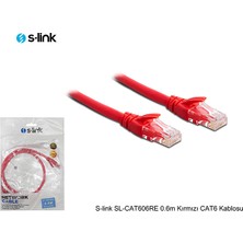 S-Link Sl-Cat606-K S-Lınk 0,6M Kırmızı Cat6 Kablo