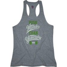 Bluu Fitness Gym Tank Top Sporcu Atleti Pushgri