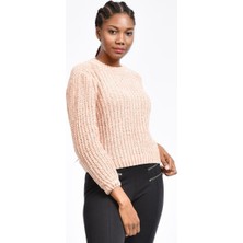 Parkkaron Kadın Kalın Triko  - Pembe Pembe - Standart