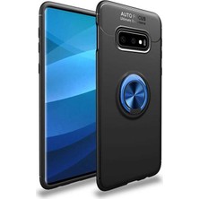 Kilifone - Galaxy S10E - Kılıf Yüzüklü Auto Focus Ravel Karbon Silikon Kapak