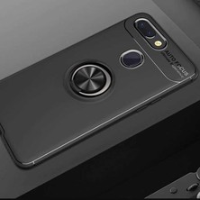 Kilifone - Xiaomi Mi 8 Lite - Kılıf Yüzüklü Auto Focus Ravel Karbon Silikon Kapak