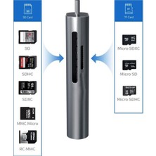 CoverZone USB 3.0 Type-C Kart Okuyucu 3in1 USB OTG SD TF MicroSD Kart Okuyucu