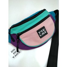 Vatkalimon Renkli Pembe Omuz ve Bel Çantası