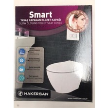 Hakersan Smart Yavaş Kapanan Soft Amortisörlü Klozet Kapağı