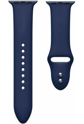 Arabulalaca Apple Watch Uyumlu 44MM Silikon Kordon 44 mm Kayış Seri 6 Lacivert