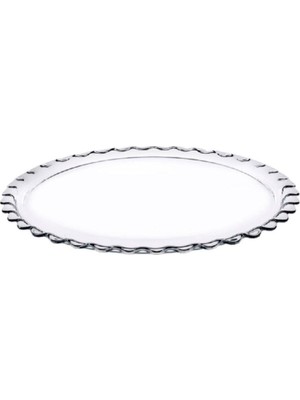 Paşabahçe Beyaz Büyük Pasta Servis Tabağı 10539