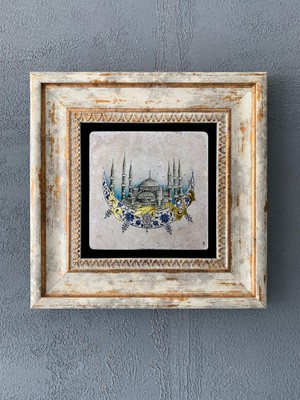 Oscar Stone Decor Çerçeveli Taş Duvar Dekoru 20 x 20 cm CDD1-40-011