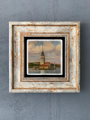 Oscar Stone Decor Çerçeveli Taş Duvar Dekoru 20 x 20 cm CDD1-40-027