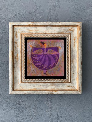 Oscar Stone Decor Çerçeveli Taş Duvar Dekoru 20 x 20 cm CDD1-40-062