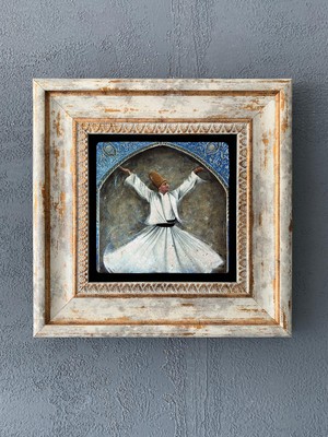 Oscar Stone Decor Çerçeveli Taş Duvar Dekoru 20 x 20 cm CDD1-40-052