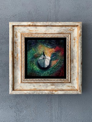 Oscar Stone Decor Çerçeveli Taş Duvar Dekoru 20 x 20 cm CDD1-40-065