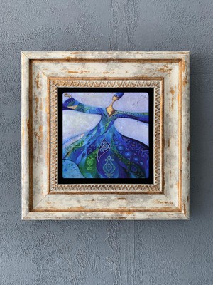 Oscar Stone Decor Çerçeveli Taş Duvar Dekoru 20 x 20 cm CDD1-40-074