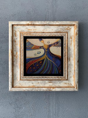 Oscar Stone Decor Çerçeveli Taş Duvar Dekoru 20 x 20 cm CDD1-40-083