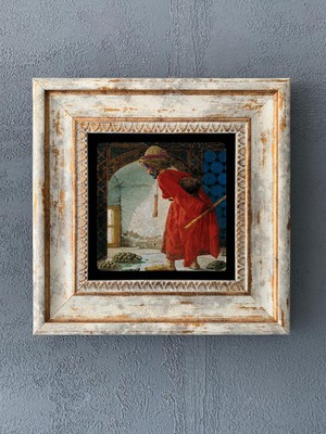 Oscar Stone Decor Çerçeveli Taş Duvar Dekoru 20 x 20 cm CDD1-40-169