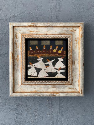 Oscar Stone Decor Çerçeveli Taş Duvar Dekoru 20 x 20 cm CDD1-40-094