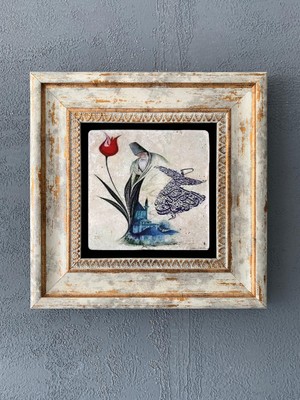 Oscar Stone Decor Çerçeveli Taş Duvar Dekoru 20 x 20 cm CDD1-40-100