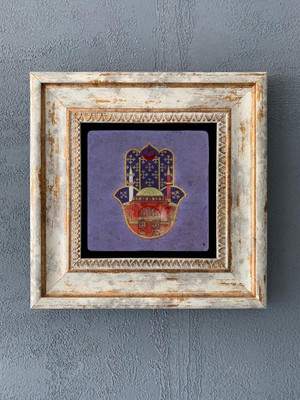 Oscar Stone Decor Çerçeveli Taş Duvar Dekoru 20 x 20 cm CDD1-40-102