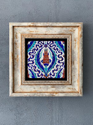 Oscar Stone Decor Çerçeveli Taş Duvar Dekoru 20 x 20 cm CDD1-40-189