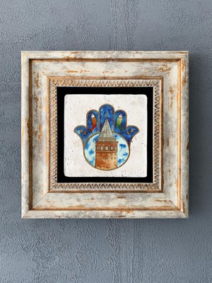 Oscar Stone Decor Çerçeveli Taş Duvar Dekoru 20 x 20 cm CDD1-40-109