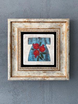 Oscar Stone Decor Çerçeveli Taş Duvar Dekoru 20 x 20 cm CDD1-40-133