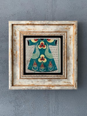 Oscar Stone Decor Çerçeveli Taş Duvar Dekoru 20 x 20 cm CDD1-40-134