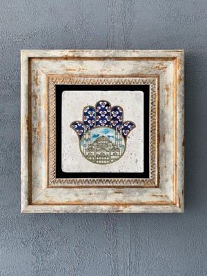Oscar Stone Decor Çerçeveli Taş Duvar Dekoru 20 x 20 cm CDD1-40-117