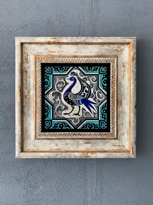 Oscar Stone Decor Çerçeveli Taş Duvar Dekoru 20 x 20 cm CDD1-40-276