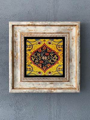 Oscar Stone Decor Çerçeveli Taş Duvar Dekoru 20 x 20 cm CDD1-40-296