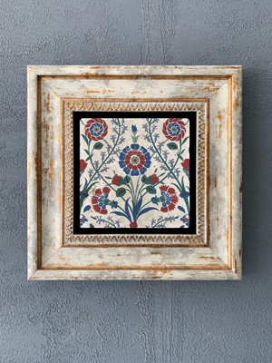 Oscar Stone Decor Çerçeveli Taş Duvar Dekoru 20 x 20 cm CDD1-40-192