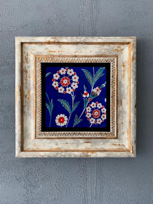 Oscar Stone Decor Çerçeveli Taş Duvar Dekoru 20 x 20 cm CDD1-40-199