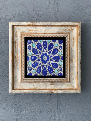 Oscar Stone Decor Çerçeveli Taş Duvar Dekoru 20 x 20 cm CDD1-40-209