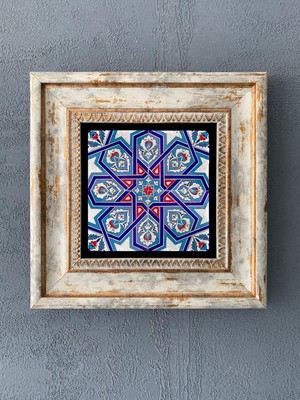 Oscar Stone Decor Çerçeveli Taş Duvar Dekoru 20 x 20 cm CDD1-40-214