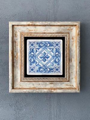 Oscar Stone Decor Çerçeveli Taş Duvar Dekoru 20 x 20 cm CDD1-40-227