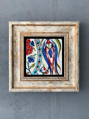 Oscar Stone Decor Çerçeveli Taş Duvar Dekoru 20 x 20 cm CDD1-40-258