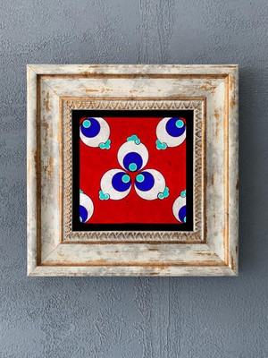 Oscar Stone Decor Çerçeveli Taş Duvar Dekoru 20 x 20 cm CDD1-40-211