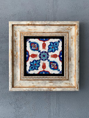 Oscar Stone Decor Çerçeveli Taş Duvar Dekoru 20 x 20 cm CDD1-40-213