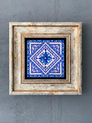 Oscar Stone Decor Çerçeveli Taş Duvar Dekoru 20 x 20 cm CDD1-40-230