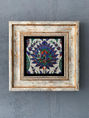 Oscar Stone Decor Çerçeveli Taş Duvar Dekoru 20 x 20 cm CDD1-40-245