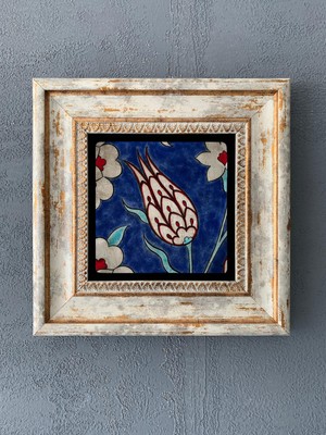 Oscar Stone Decor Çerçeveli Taş Duvar Dekoru 20 x 20 cm CDD1-40-254