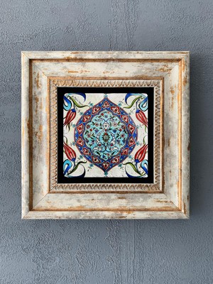 Oscar Stone Decor Çerçeveli Taş Duvar Dekoru 20 x 20 cm CDD1-40-269