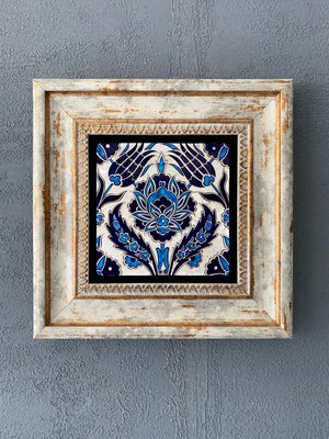 Oscar Stone Decor Çerçeveli Taş Duvar Dekoru 20 x 20 cm CDD1-40-278