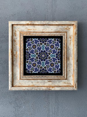 Oscar Stone Decor Çerçeveli Taş Duvar Dekoru 20 x 20 cm CDD1-40-281