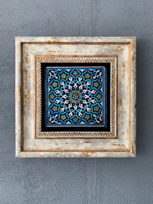 Oscar Stone Decor Çerçeveli Taş Duvar Dekoru 20 x 20 cm CDD1-40-310