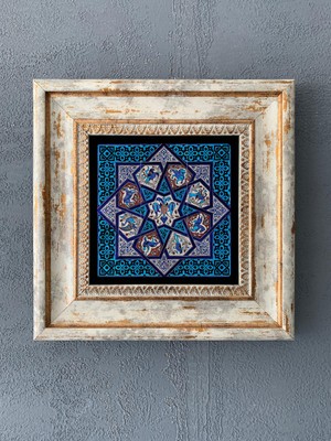 Oscar Stone Decor Çerçeveli Taş Duvar Dekoru 20 x 20 cm CDD1-40-292