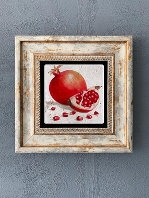 Oscar Stone Decor Çerçeveli Taş Duvar Dekoru 20 x 20 cm CDD1-40-478